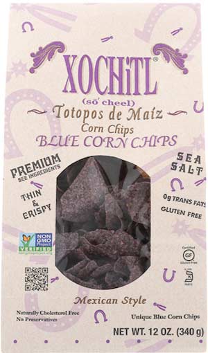 Xochitl Corn Chips Premium-Blue-12oz-1910 Distribution